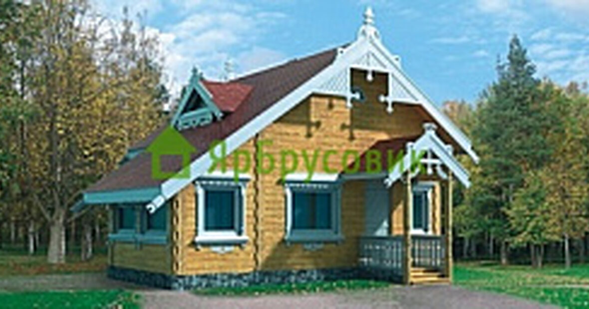 Проект №55. Дом из бруса 6Х8