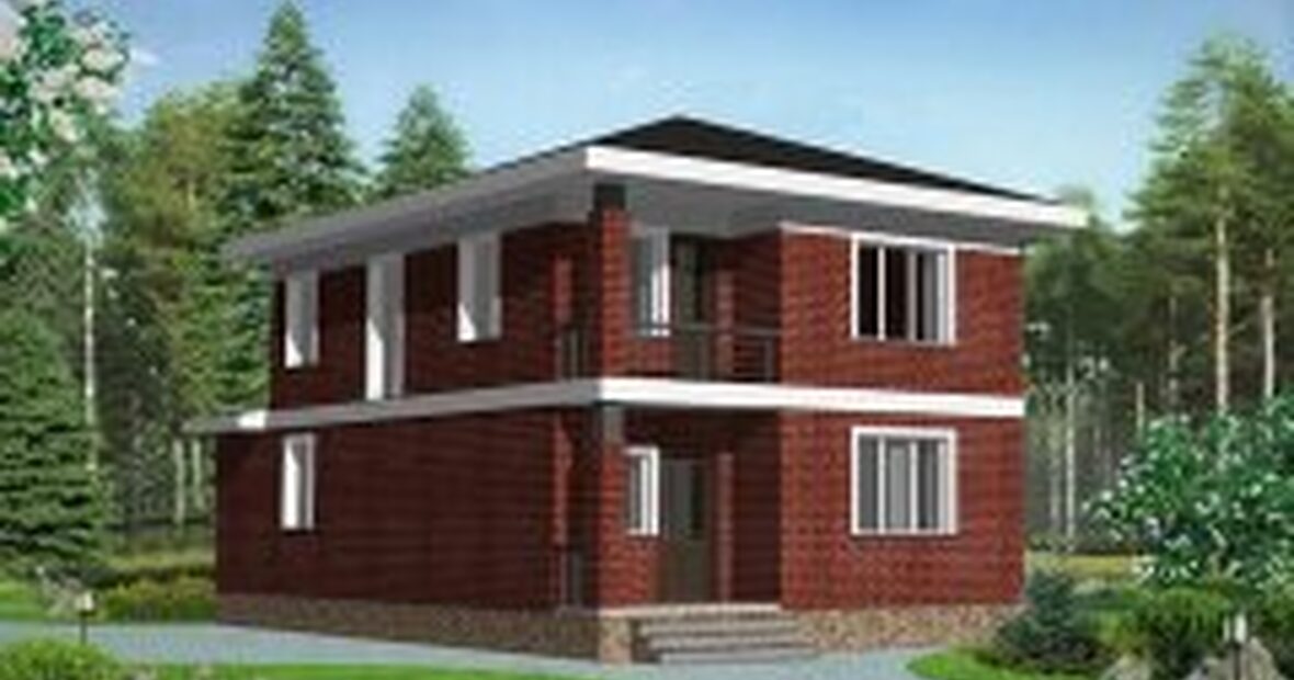 Кирпичный дом «Дом из кирпича 11x10 КП-111»