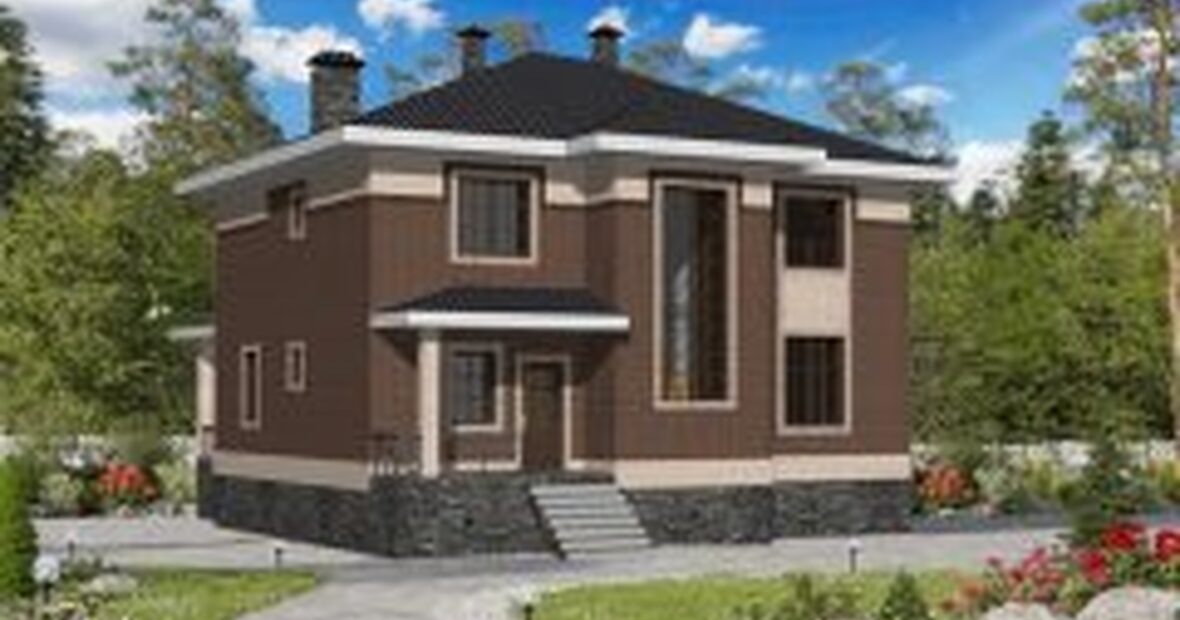 Кирпичный дом «Дом из кирпича 9x14 КП-122»