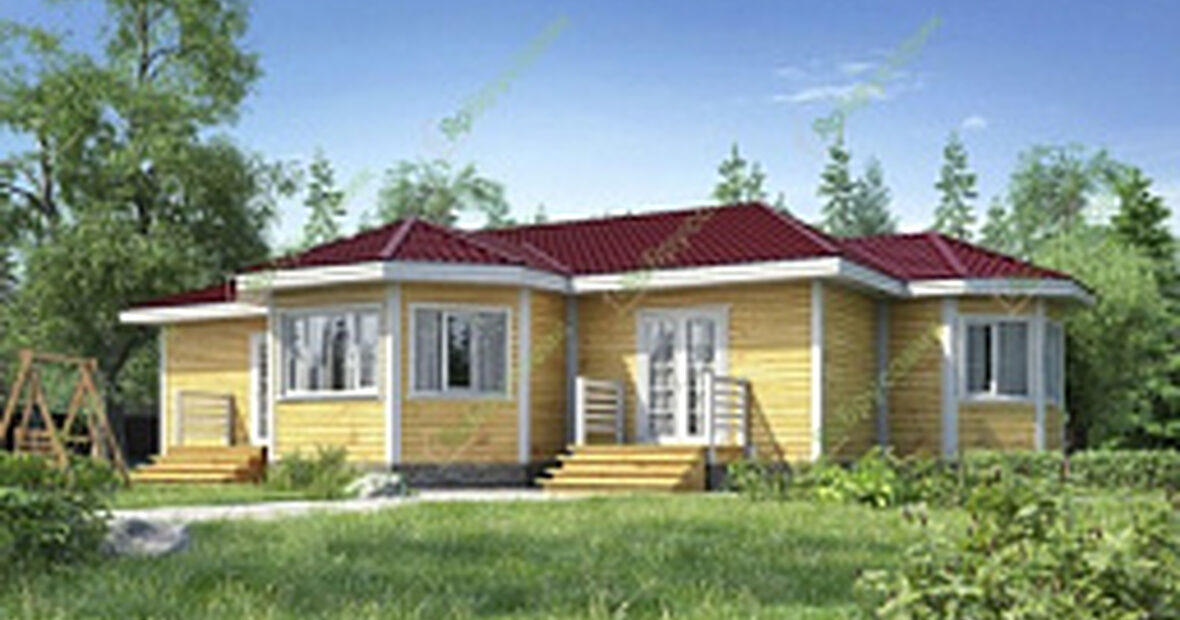 Проект №76. Дом из бруса 19х16