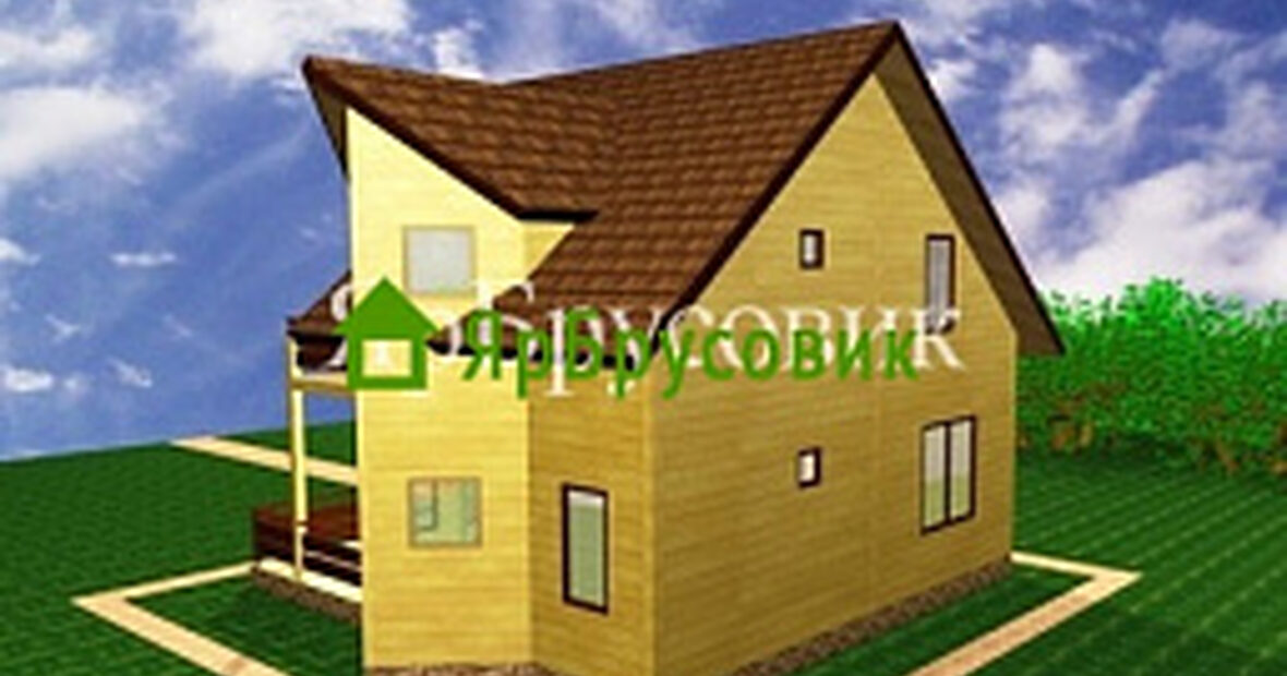 Проект №32. Дом из бруса 8Х9