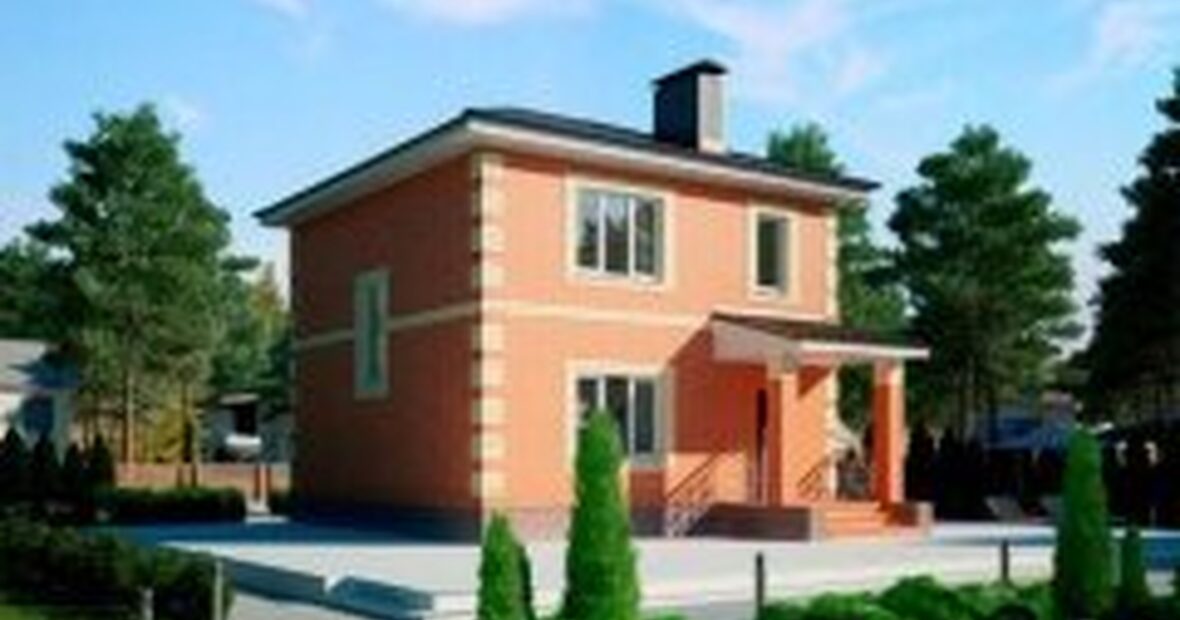 Кирпичный дом «Дом из кирпича и блоков 8х8 КП-116»