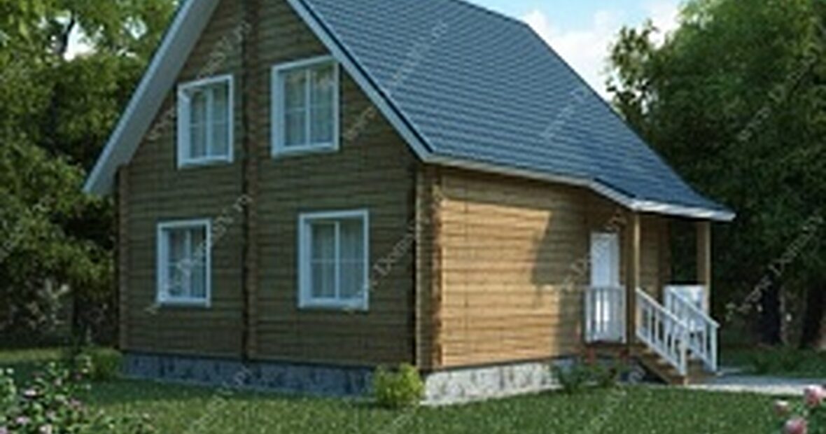Дом Лесное Счастье 8,6 х 8,2 м