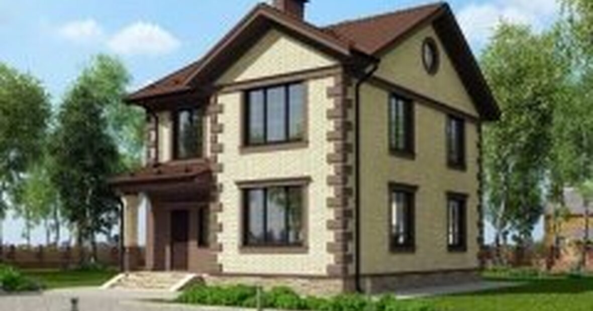 Кирпичный дом «Дом из кирпича 8х8 КП-135»